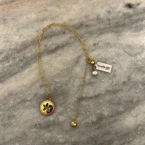 Sand dollar gold necklace